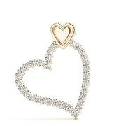 18K Yellow Gold 1 ct tw Fashion Diamond Pendant