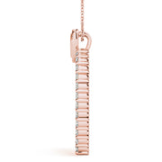 14K Rose Gold 1 ct tw Fashion Diamond Pendant