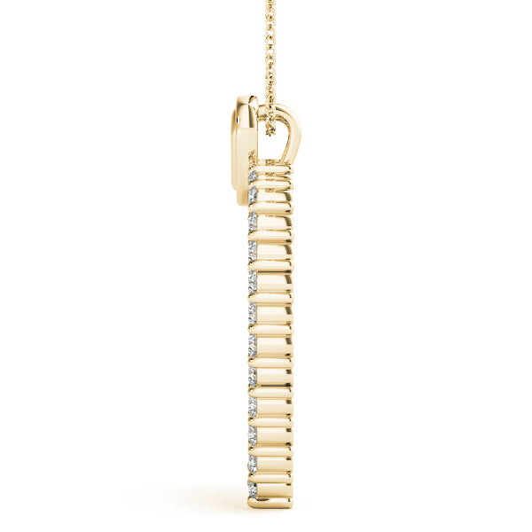 18K Yellow Gold 1 ct tw Fashion Diamond Pendant