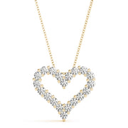 18K Yellow Gold 1 ct tw Fashion Diamond Pendant
