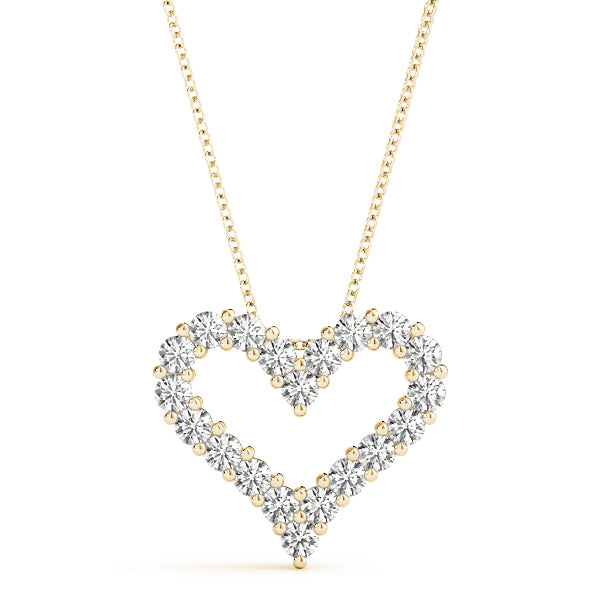 18K Yellow Gold 1 ct tw Fashion Diamond Pendant
