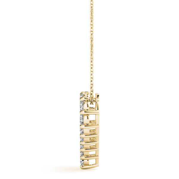 18K Yellow Gold 1 ct tw Fashion Diamond Pendant