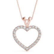 18K Rose Gold 7/8 ct tw Fashion Diamond Pendant