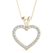 18K Yellow Gold 7/8 ct tw Fashion Diamond Pendant