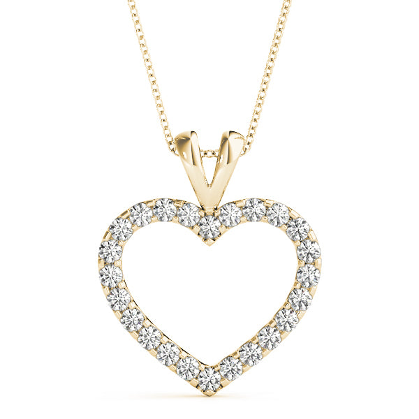 18K Yellow Gold 7/8 ct tw Fashion Diamond Pendant