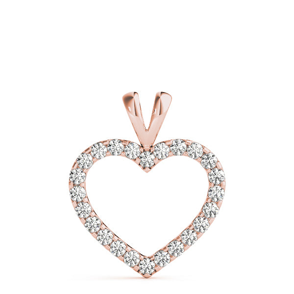 18K Rose Gold 7/8 ct tw Fashion Diamond Pendant