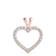 14K Rose Gold 7/8 ct tw Fashion Diamond Pendant