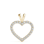 18K Yellow Gold 7/8 ct tw Fashion Diamond Pendant