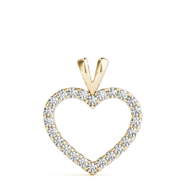 18K Yellow Gold 7/8 ct tw Fashion Diamond Pendant