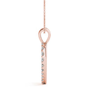 14K Rose Gold 7/8 ct tw Fashion Diamond Pendant
