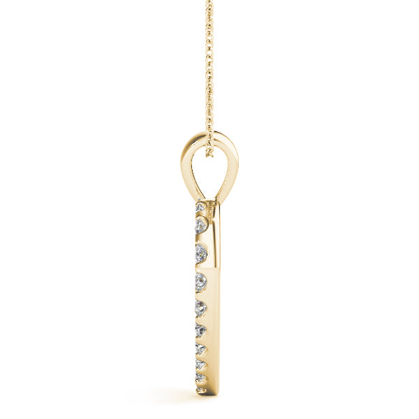 18K Yellow Gold 7/8 ct tw Fashion Diamond Pendant