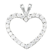 18K White Gold 7/8 ct tw Fashion Diamond Pendant