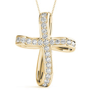14K Yellow Gold 1 ct tw Fashion Diamond Pendant