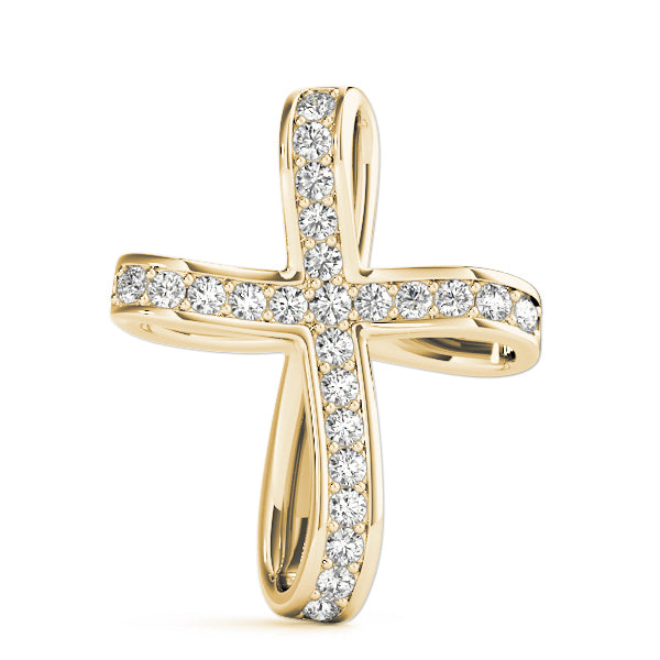 18K Yellow Gold 1 ct tw Fashion Diamond Pendant