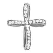 18K White Gold 1 ct tw Fashion Diamond Pendant