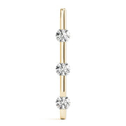 18K Yellow Gold 1 ct tw Three Stone Diamond Pendant
