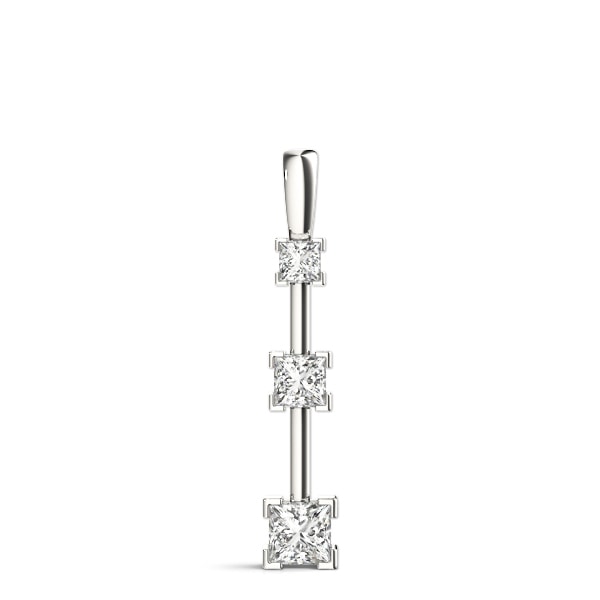 Three Stone Diamond Pendant