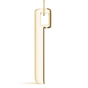 18K Yellow Gold 1/2 ct tw Three Stone Diamond Pendant