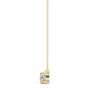 14K Yellow Gold 7/8 ct tw Three Stone Diamond Pendant