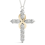 14K Yellow Gold 1 ct tw Fashion Diamond Pendant