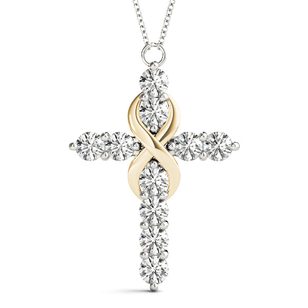 14K Yellow Gold 1 ct tw Fashion Diamond Pendant