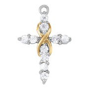 14K White Gold 1 ct tw Fashion Diamond Pendant