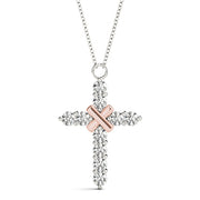 14K Rose Gold 1 ct tw Fashion Diamond Pendant