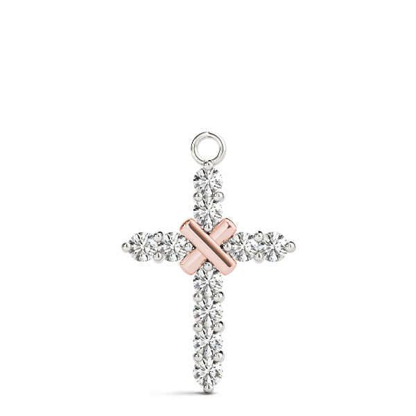 18K Rose Gold 1 ct tw Fashion Diamond Pendant