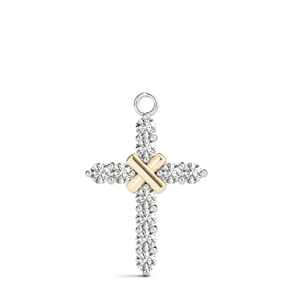 18K Yellow Gold 1 ct tw Fashion Diamond Pendant