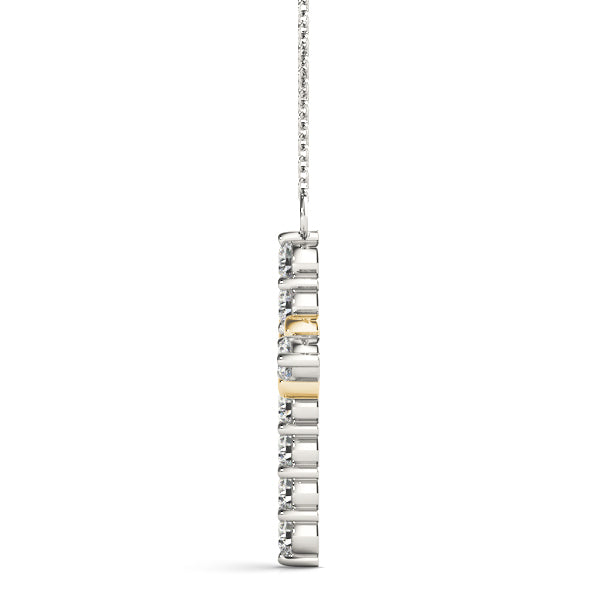 18K Yellow Gold 1 ct tw Fashion Diamond Pendant