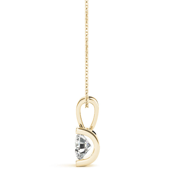 14K Yellow Gold 1 ct tw Solitaire Diamond Pendant