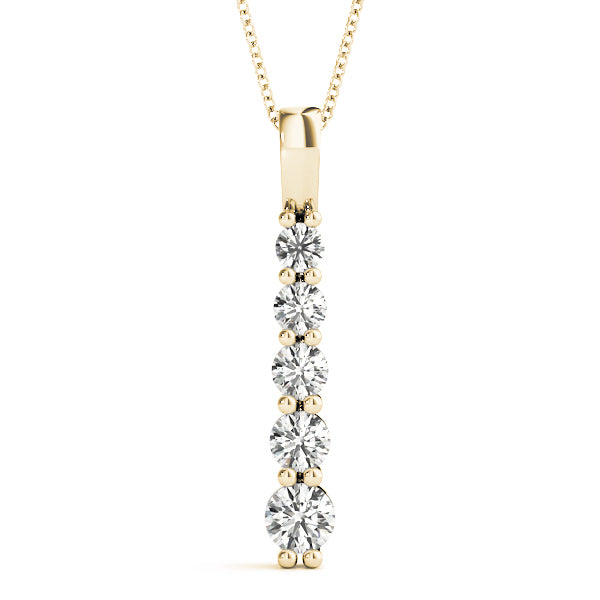 14K Yellow Gold 1/2 ct tw Fashion Diamond Pendant
