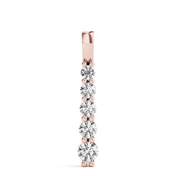 18K Rose Gold 1/2 ct tw Fashion Diamond Pendant