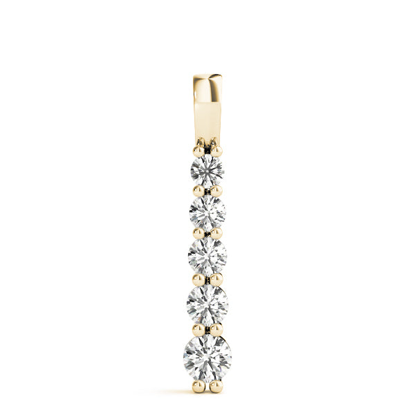 14K Yellow Gold 1/2 ct tw Fashion Diamond Pendant
