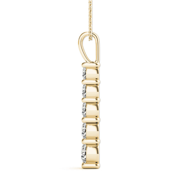 14K Yellow Gold 1/2 ct tw Fashion Diamond Pendant