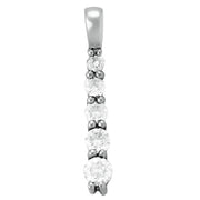 18K White Gold 1/2 ct tw Fashion Diamond Pendant