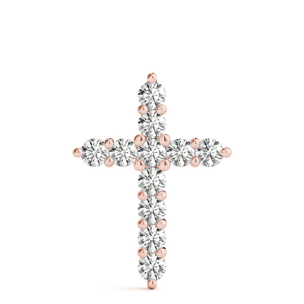 14K Rose Gold 1 ct tw Fashion Diamond Pendant