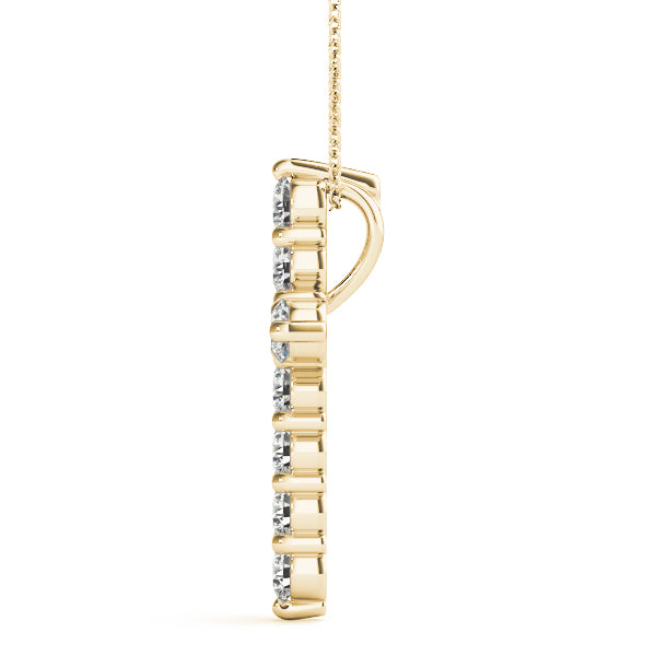 18K Yellow Gold 1 ct tw Fashion Diamond Pendant
