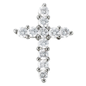 14K White Gold 1 ct tw Fashion Diamond Pendant