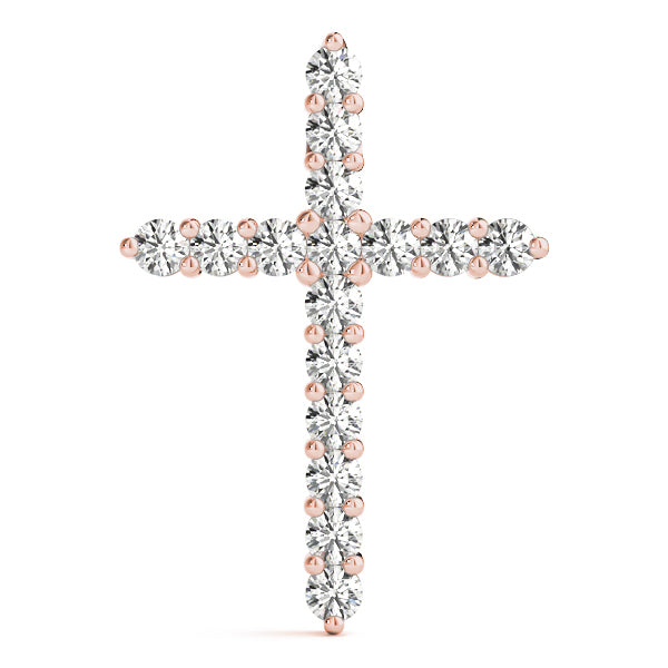 18K Rose Gold 1 1/3 ct tw Fashion Diamond Pendant