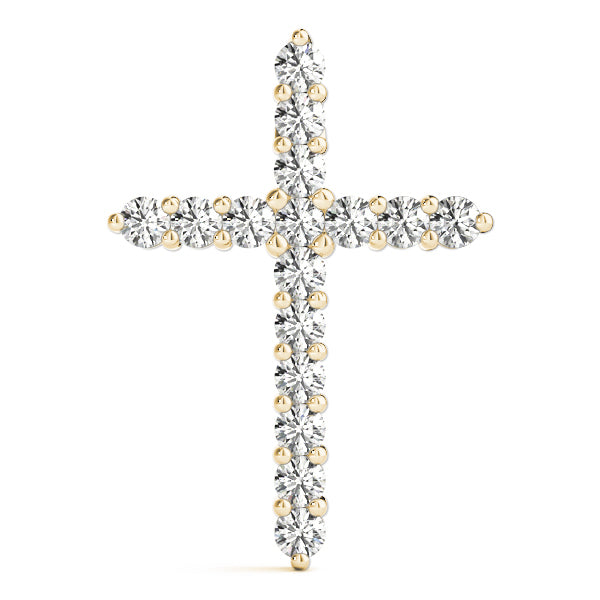 18K Yellow Gold 1 1/3 ct tw Fashion Diamond Pendant