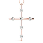 14K Rose Gold 1 ct tw Fashion Diamond Pendant