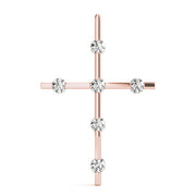 18K Rose Gold 1 ct tw Fashion Diamond Pendant