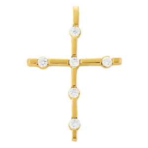14K White Gold 1 ct tw Fashion Diamond Pendant