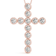 18K Rose Gold 1 ct tw Fashion Diamond Pendant