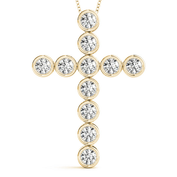 14K Yellow Gold 1 ct tw Fashion Diamond Pendant