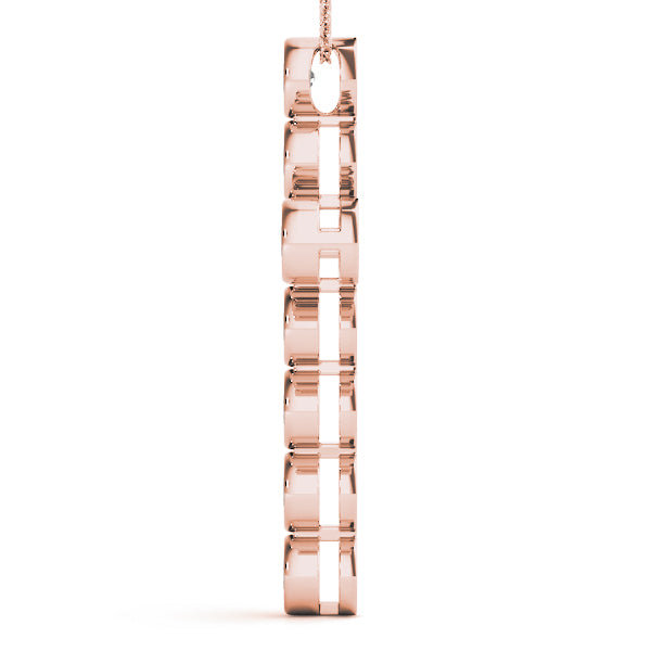 18K Rose Gold 1 ct tw Fashion Diamond Pendant