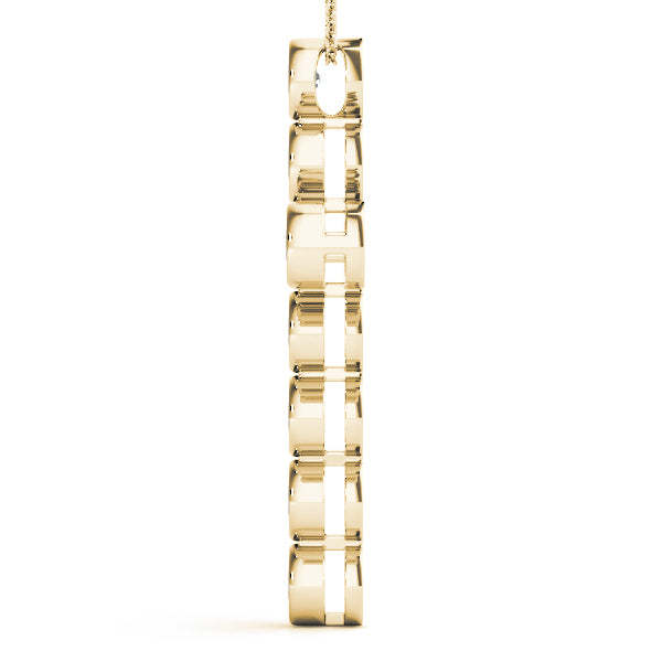 18K Yellow Gold 1 ct tw Fashion Diamond Pendant