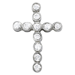 18K White Gold 1 ct tw Fashion Diamond Pendant