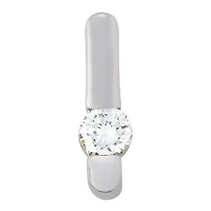 Platinum 1/2 ct tw Solitaire Diamond Pendant
